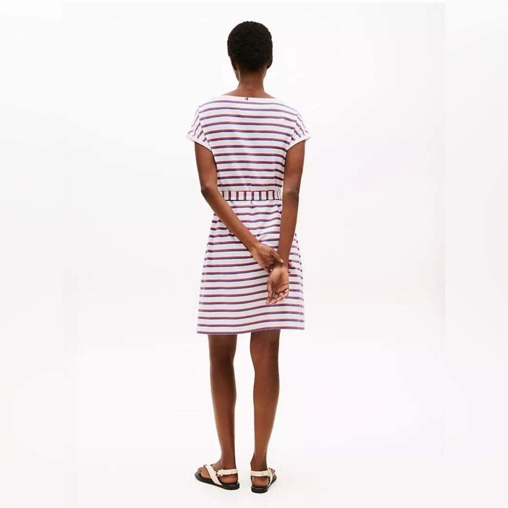Brand New Tommy Hilfiger Women’s Striped T-Shirt Dress, Size Small, NWT - Picture 3 of 6